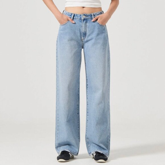 NWT ROLLA'S Kate Baggy 90s Blue Jean Womens 34 Vintage Blue Anthro FP - Picture 1 of 13